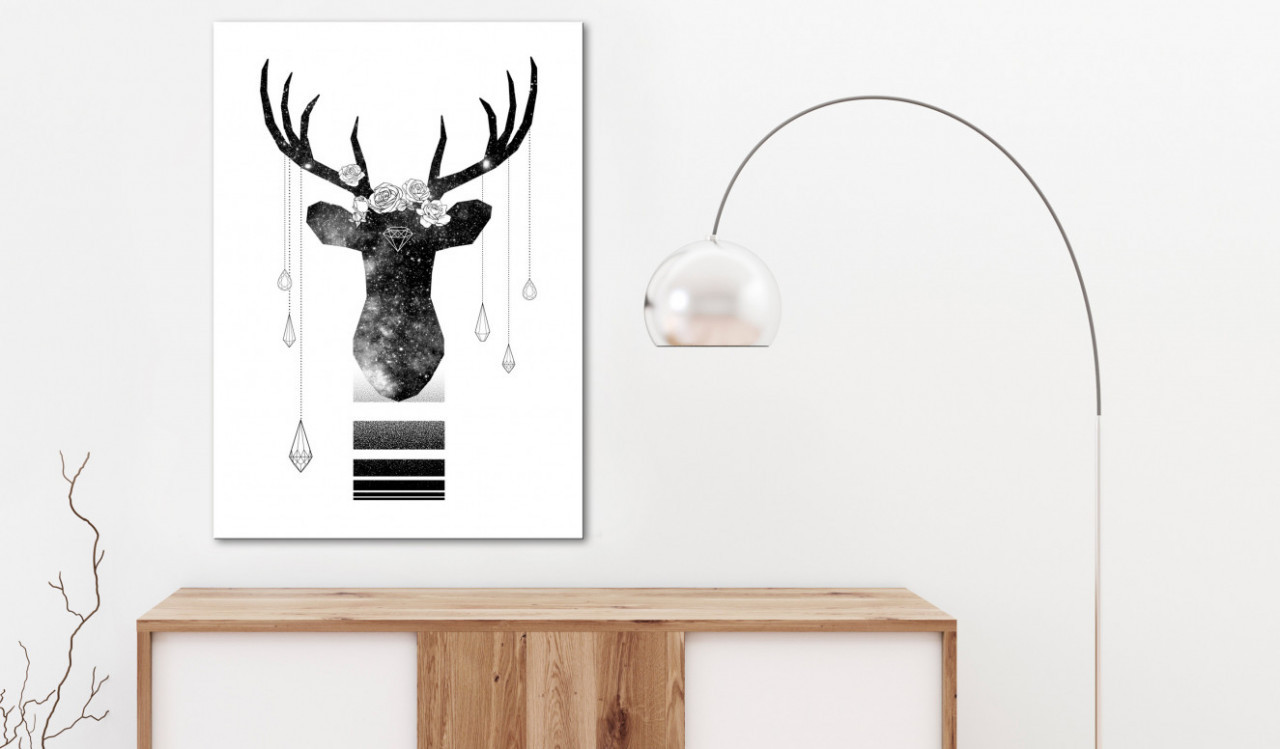 Tablou - Abstract Antlers (1 Part) Vertical 60x90 cm - 1 | YEO