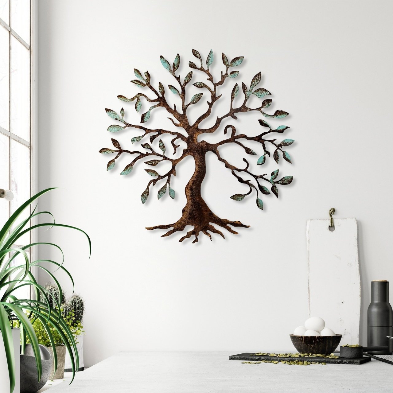 Tablou metalic Tree Multicolor 60x60x1.5mm - 1 | YEO