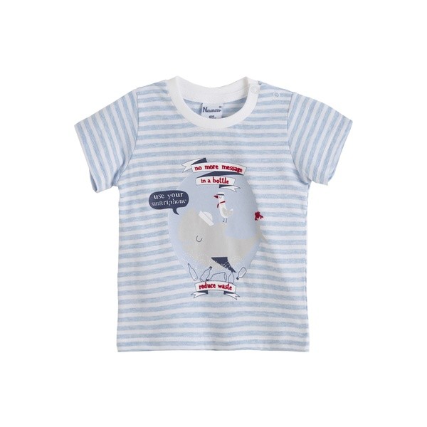 Tricou bebe in dungi cu maneca scurta Newness