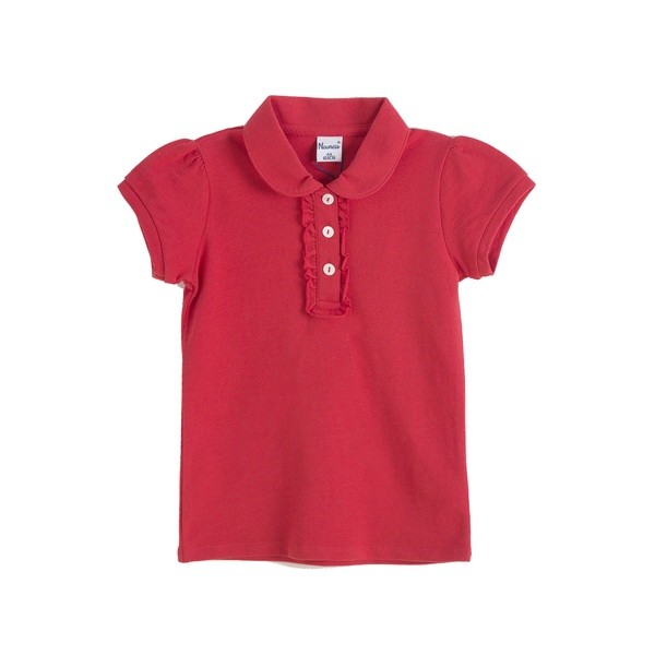 Tricou polo fete rosu Newness