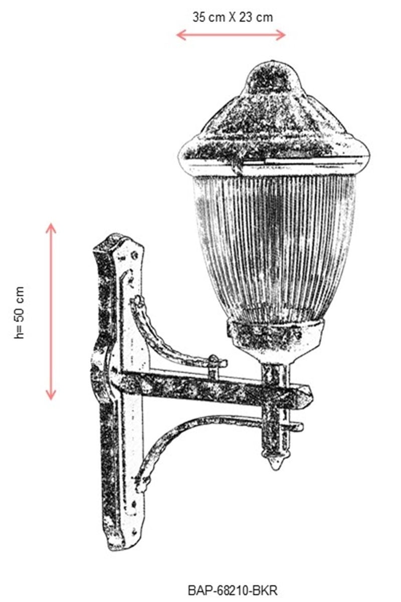 Aplica de perete exterior 68210 Maro 35x23 cm