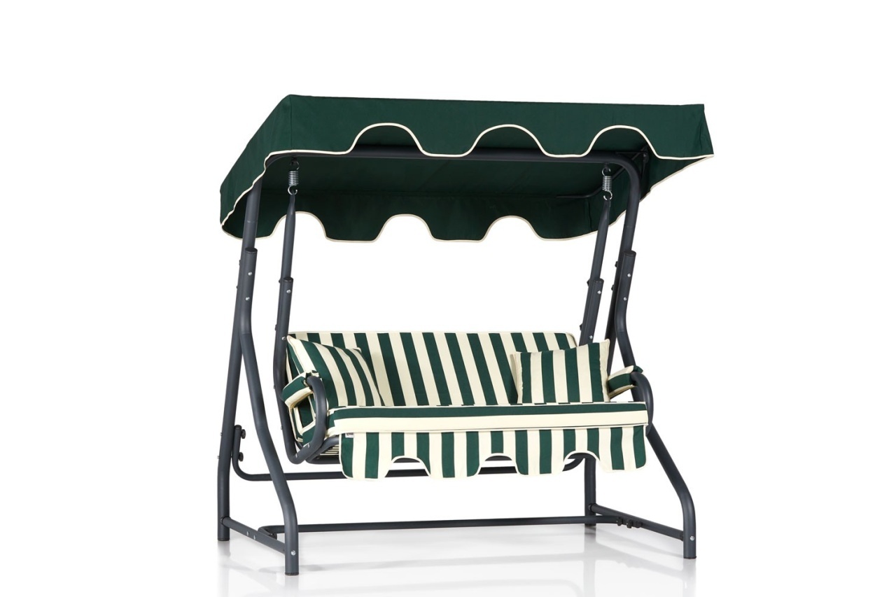 Balansoar dublu Morus 2 Verde 170x165x110 cm