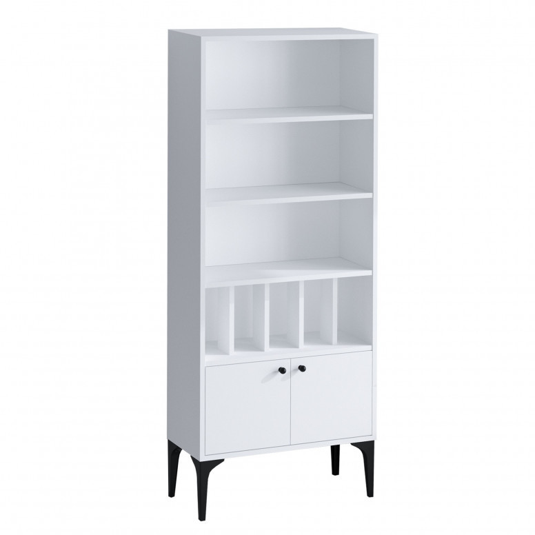 Biblioteca Model Spica, Alb, 60x175x30 cm - 3 | YEO