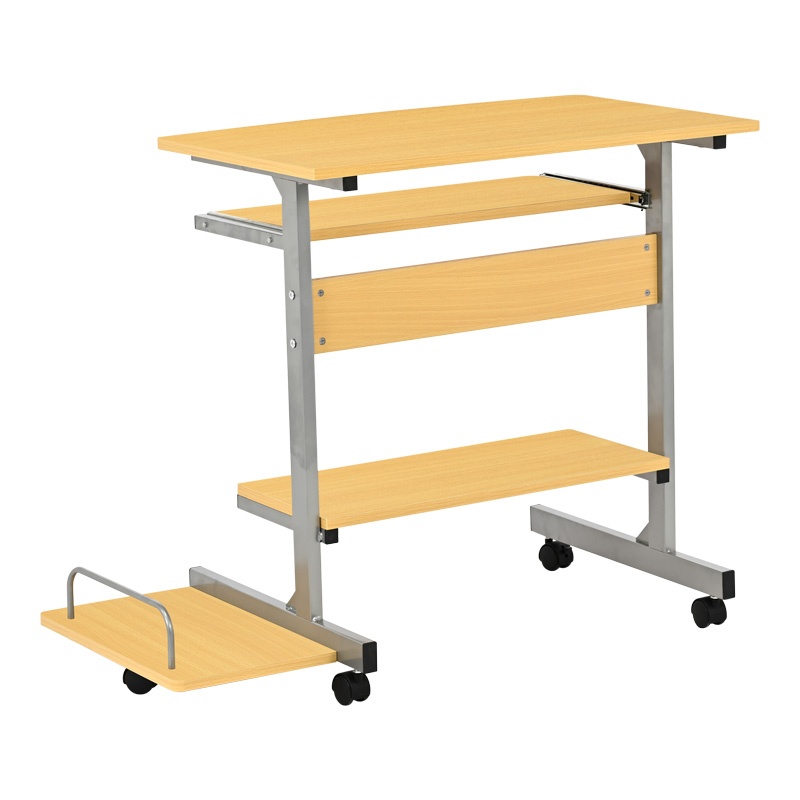 Birou de computer Model Veronce, Natur/Argintiu, 89x47x71 cm - 2 | YEO