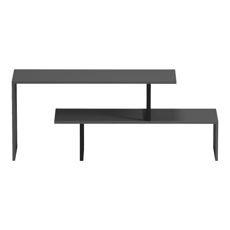 Comodă TV Model Lilant, Gri/Negru, 160x30x45 cm - 1 | YEO