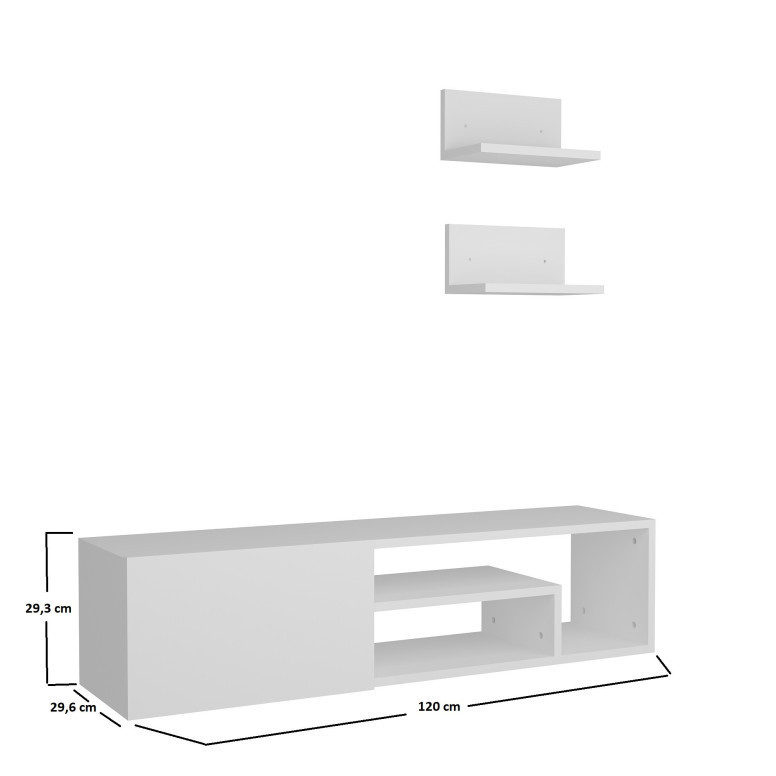 Comoda TV Zeplin - Alb - 4 | YEO