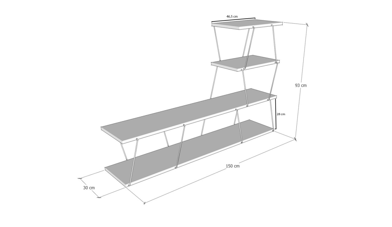 Consola TV Ilgaz Pin 150x93x30 cm - 2 | YEO