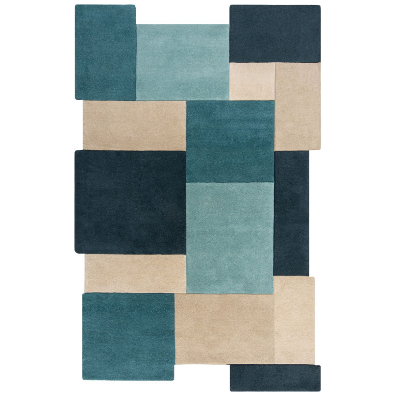 Covor Collage Teal 120X180 cm, Flair Rugs - 1 | YEO