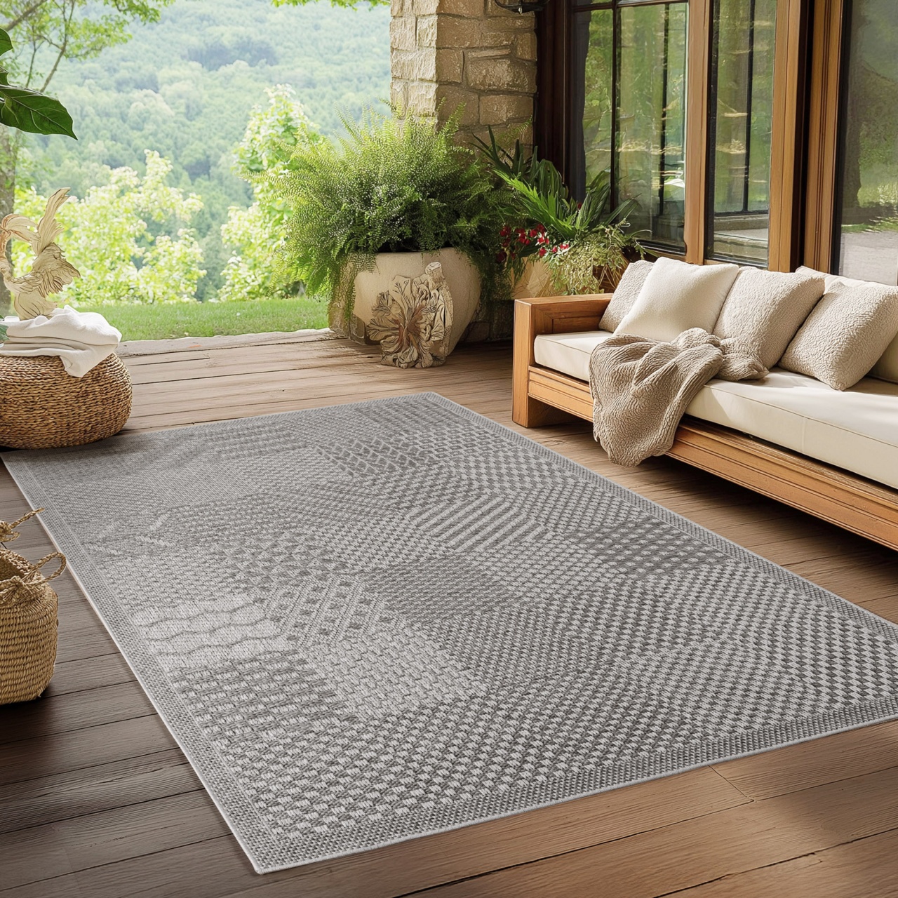 Covor Ibiza V2 Gri, 120 x 170cm