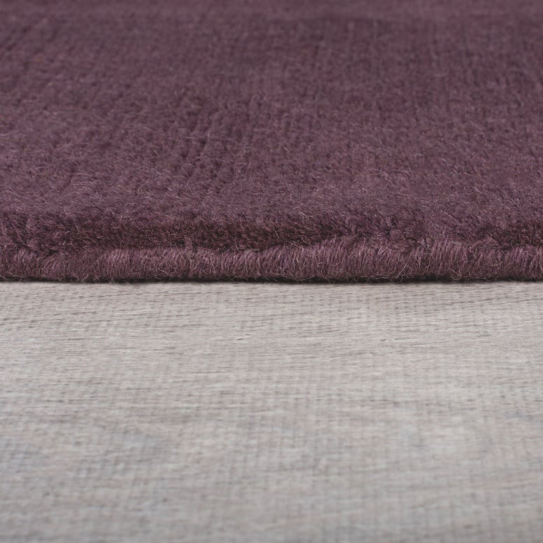 Covor Textured Wool Border Violet 160X230 cm, Flair Rugs