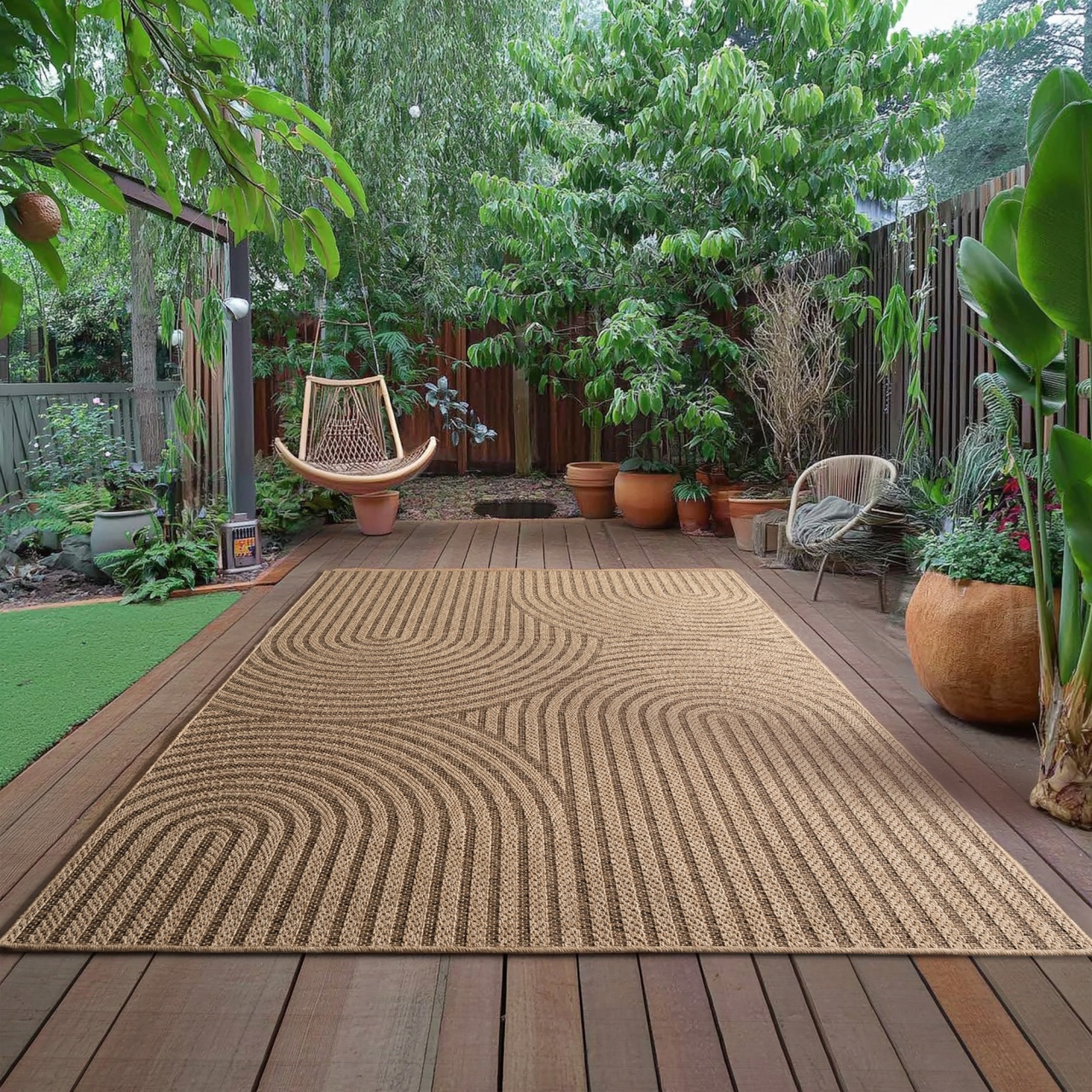 Covor Timber V1 Bej, 140 x 200cm
