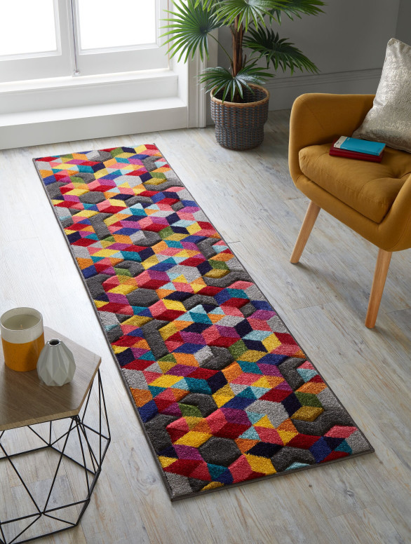 Covor traversă Dynamic Multicolor 66X230 cm, Flair Rugs