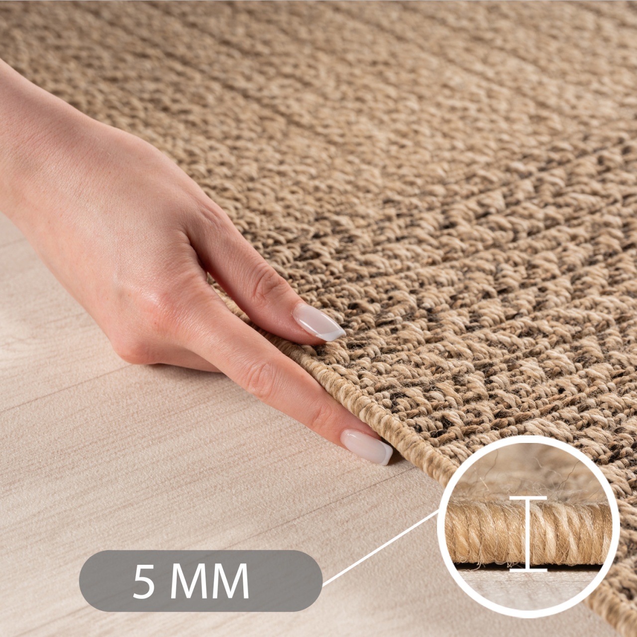 Covor traversa Timber V5 Bej, 80 x 250 cm - 2 | YEO