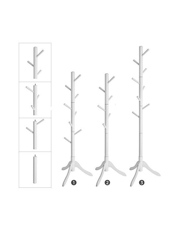 Cuier tip pom Model Winters, Alb, 47x47x175 cm - 2 | YEO
