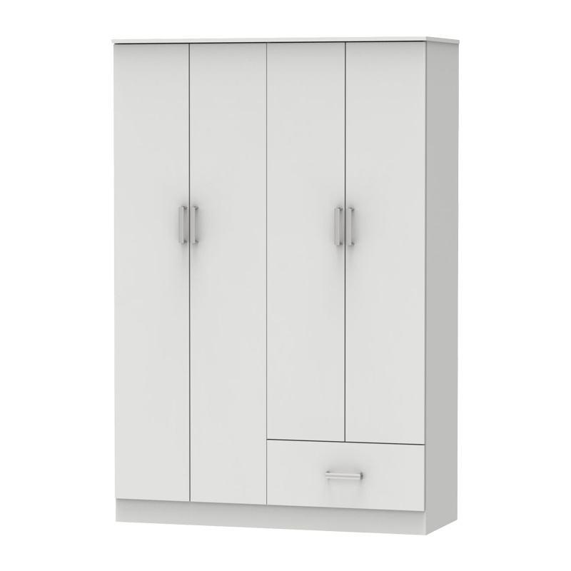 Dulap haine Karter, alb, 121x48x180 cm