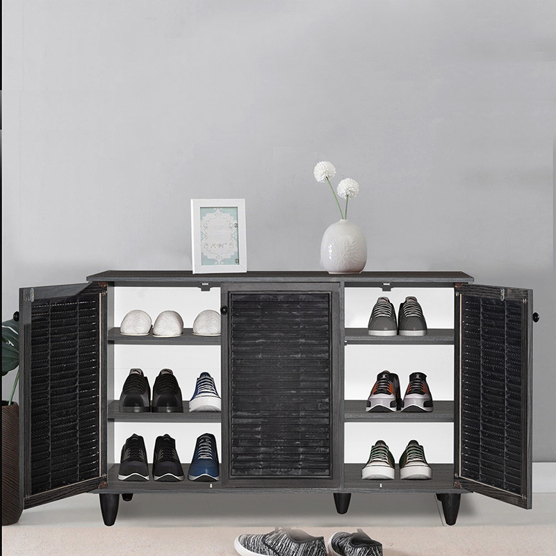 Dulap Pantofi Model Nathalia III, Wenge, 105x35x66 cm - 3 | YEO