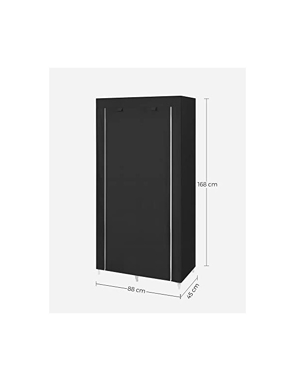 Dulap pliabil, Songmics, RYG84H, Negru, 88 x 45 x 168 cm - 3 | YEO