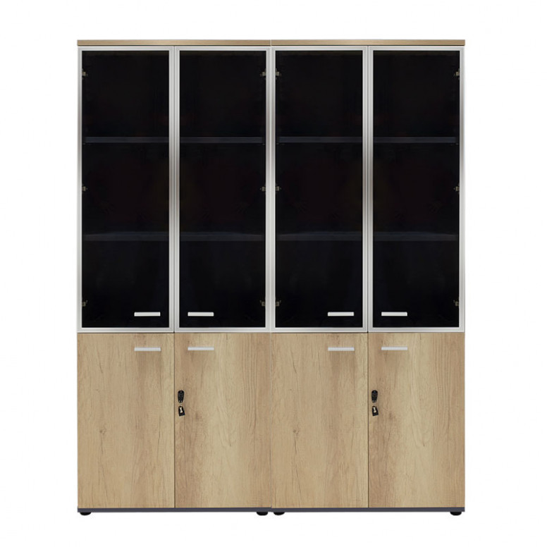 Dulapuri Pako World, Model Lotus, 160x45x180 cm, Stejar/Gri inchis - 1 | YEO
