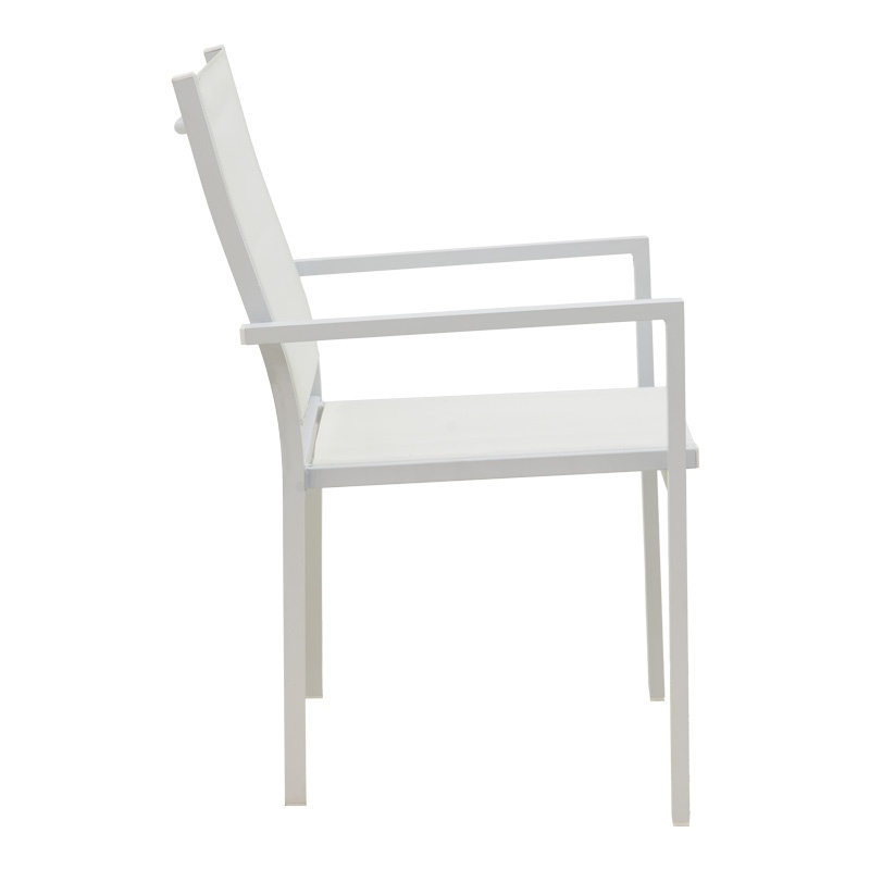 Fotoliu de grădină Model Zacreta, Alb, 61x56.5x87.5 cm - 2 | YEO
