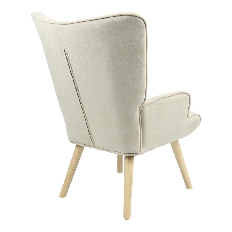 Fotoliu Model Fluffy, Bej/Natur, 75x69x96 cm - 1 | YEO