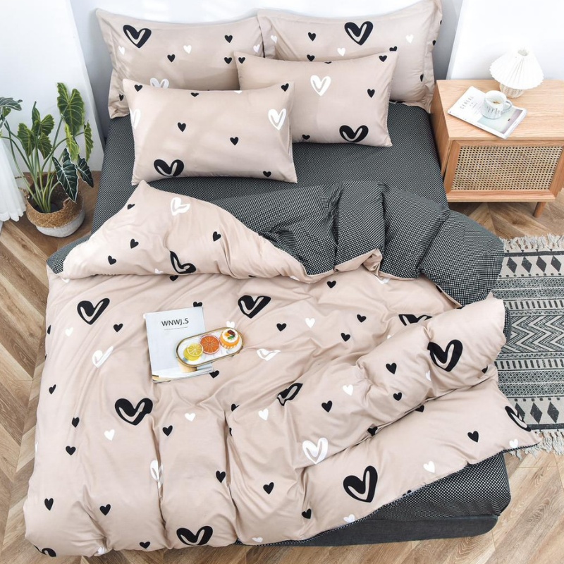 Lenjerie Bumbac Satinat 4 Piese Ceris