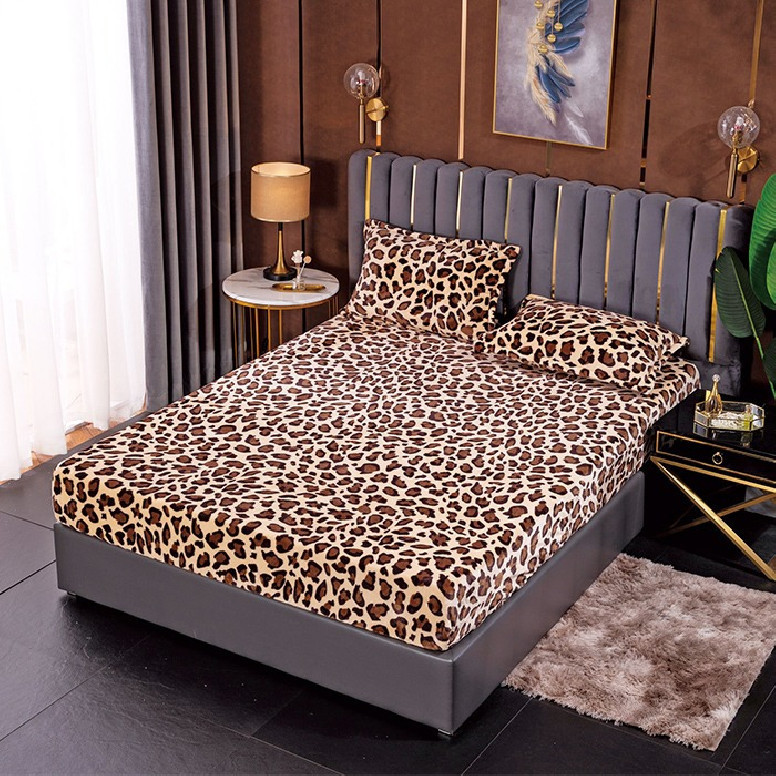 Lenjerie cu elastic 180x200 Leopard (Cocolino) - 2