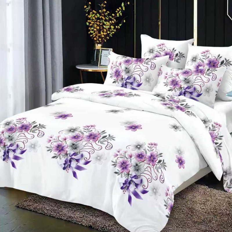 Lenjerie cu elastic 180x200cm, Alvesta, 4 Piese