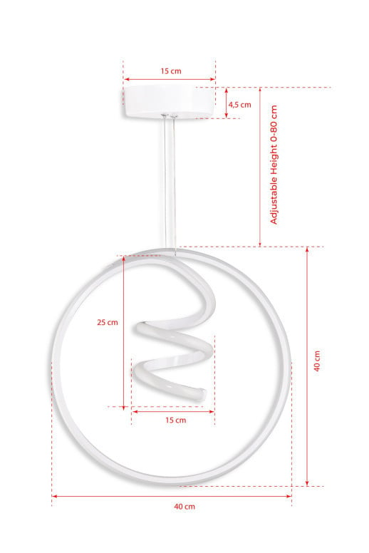 Lustra Orionis White-White Light Alb