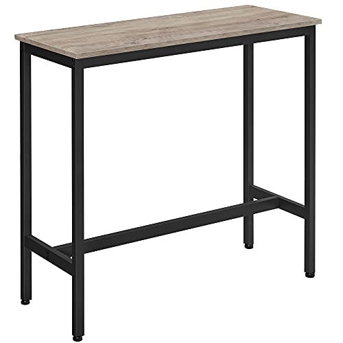 Masa de bar, Vasagle, Negru, 100x40x90 cm