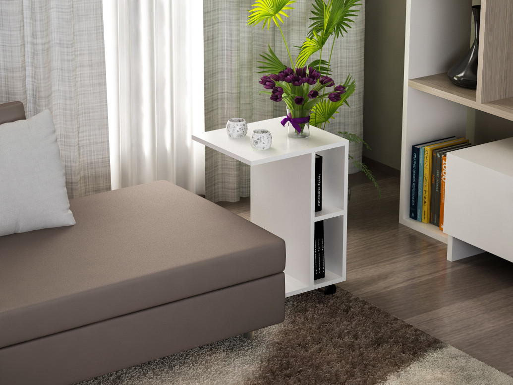 Masuta Auxiliara Model Justice, 45x35x65 cm, Alb - 1 | YEO