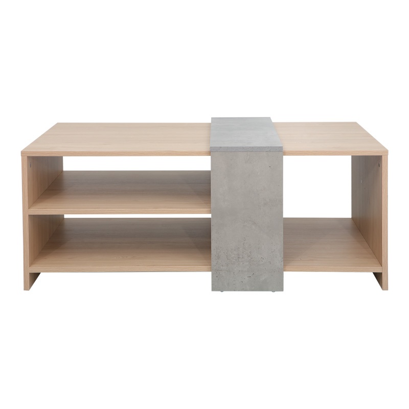 Masuta de Cafea Model Cozeto, Natur/Gri, 100x53x41.5 cm - 2 | YEO