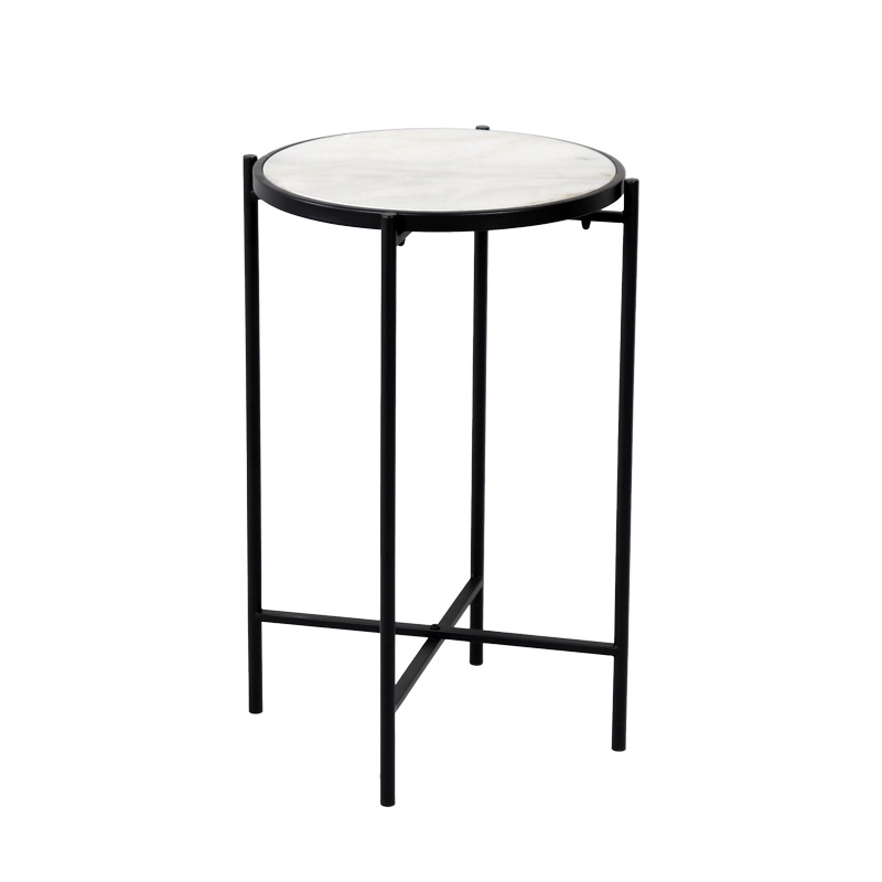 Masuta de Cafea Model Luxere, Negru, D40x65.5 cm