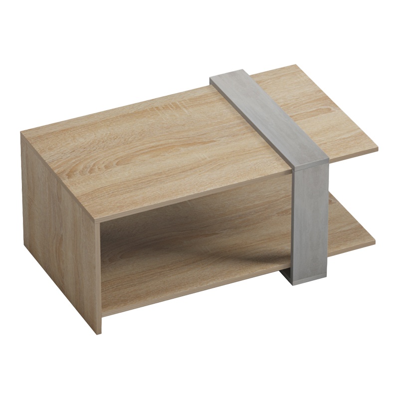 Masuta de Cafea Model Masasi, Stejar sonoma/Gri , 80x50x35 cm - 3 | YEO