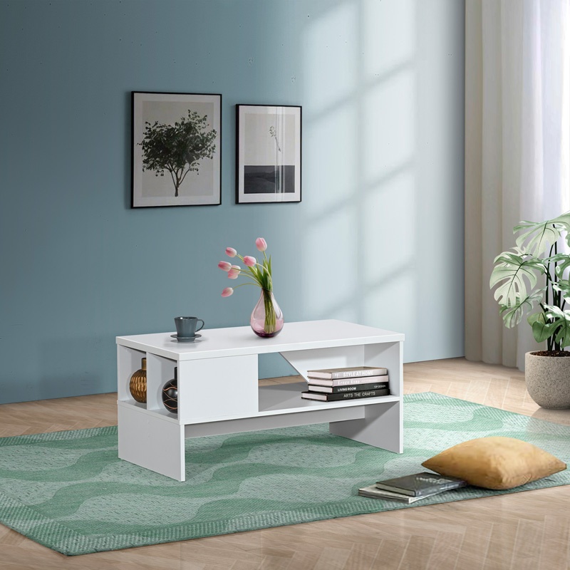 Masuta de Cafea Model Naya, Alb, 93x46x43 cm - 1 | YEO
