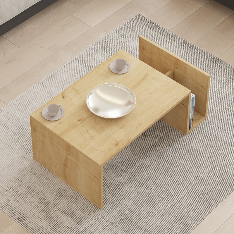 Masuta de Cafea Model Poko, Stejar, 86.8x50x32.4 cm - 2 | YEO