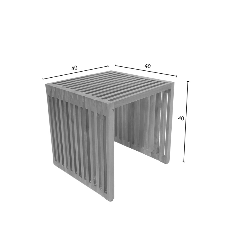 Masuta de Cafea Model Saimon, Natur, 40x40x40 cm