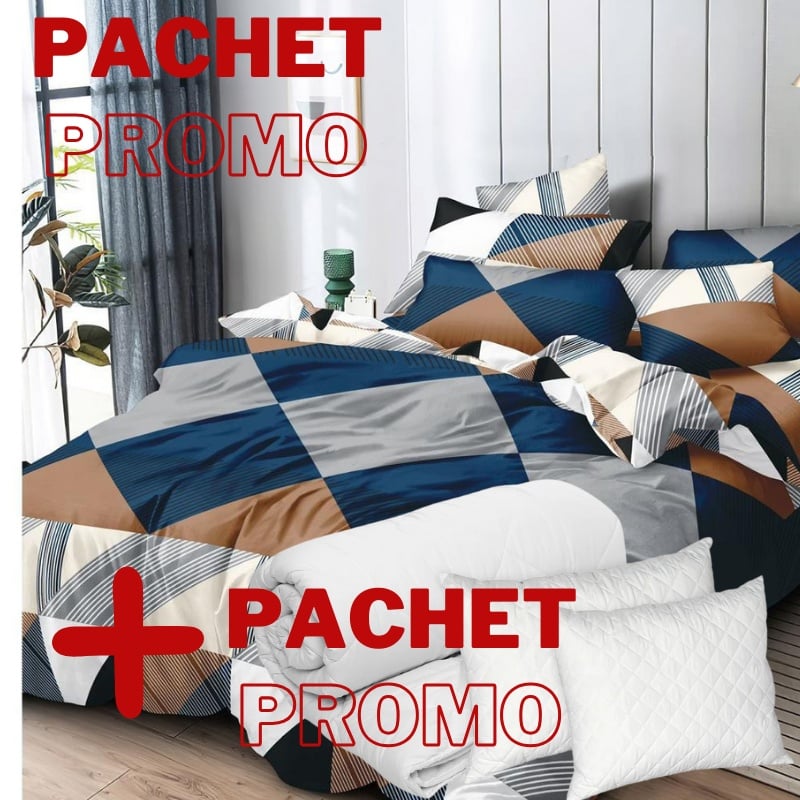 Pachet Lenjerie + Pilota + Perne Kaelyn 6 Piese (Finet)