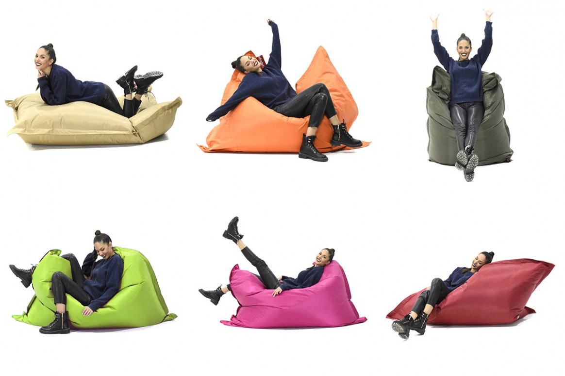 Puf Bean Bag Impermeabil Pigro Gri - 1 | YEO