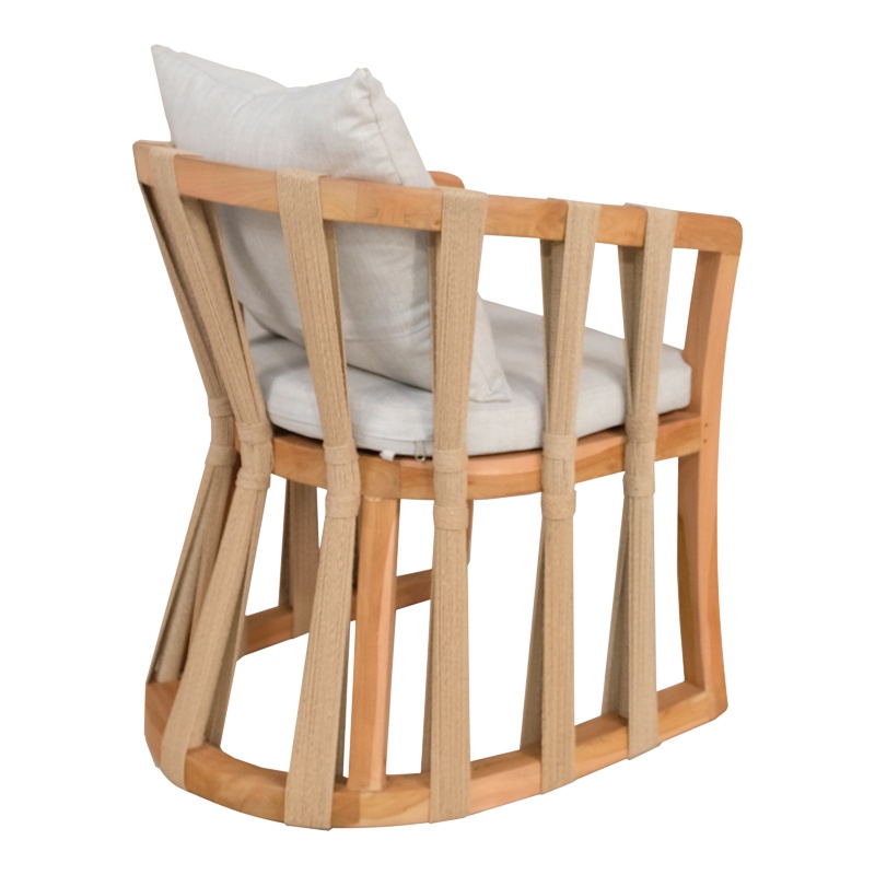 Scaun cu Brate Model Morani, Natur, 61x66x75 cm - 1 | YEO