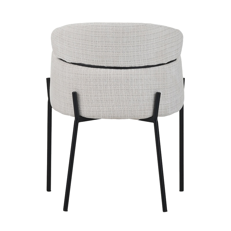 Scaun cu Brate Model Tolerse, Bej/Negru, 58x57x80 cm - 4 | YEO