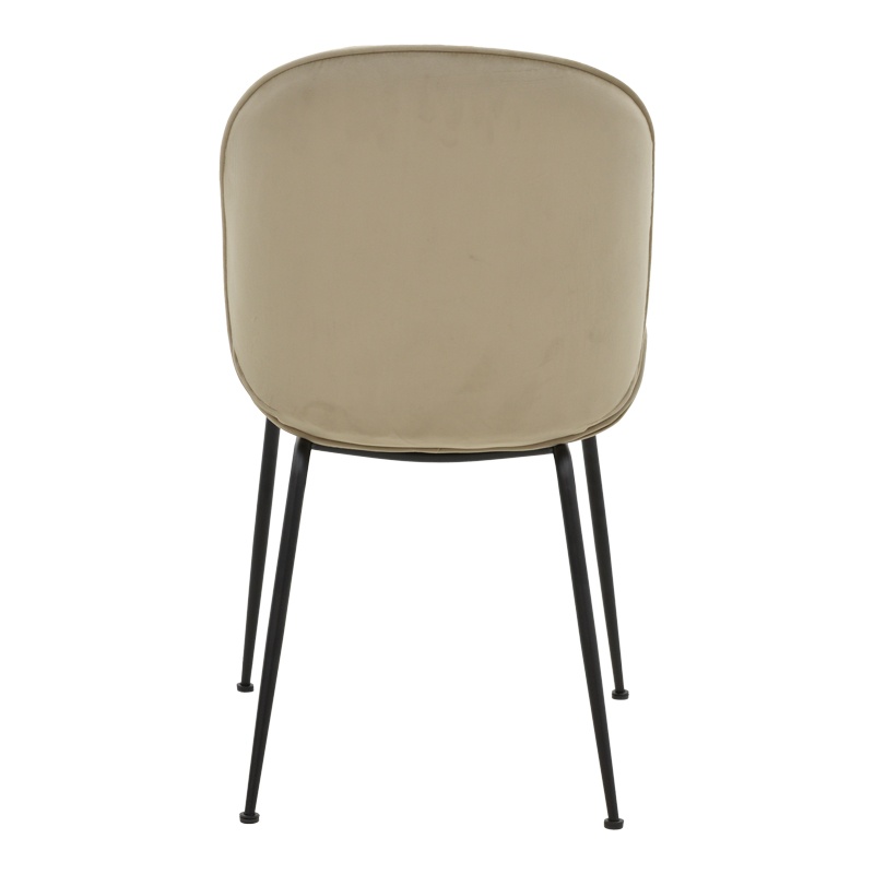Scaun Model Adelaide, Bej/Negru, 47x64x88 cm - 4 | YEO