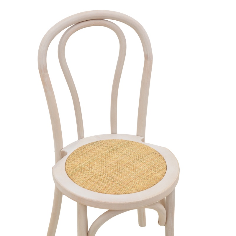 Scaun Model Azhel, Natur/Alb, 41x50x89 cm - 4 | YEO