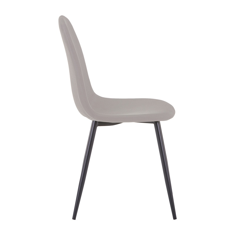 Scaun Model Bella, Gri deschis/Negru, 43x52x88 cm - 2 | YEO