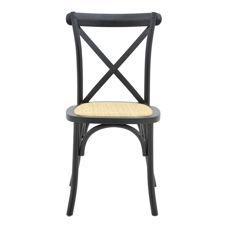 Scaun Model Dylon, Natur/Negru, 48x52x89 cm - 3 | YEO