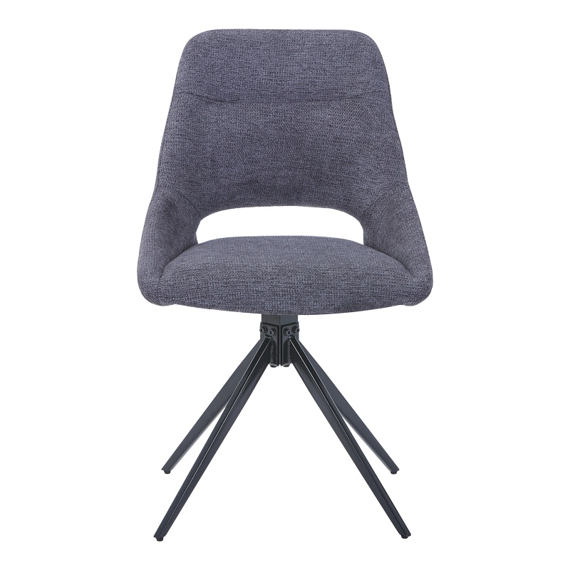 Scaun Model Luciano, Antracit/Negru, 52.5x54x85 cm - 2 | YEO