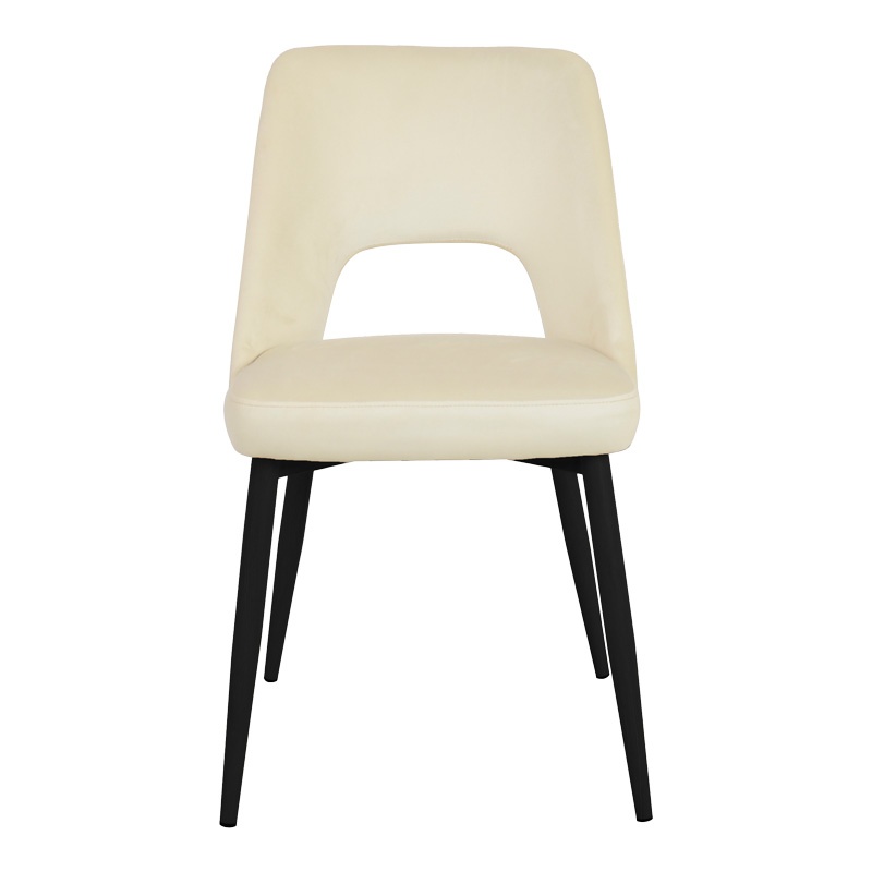 Scaun Model Murde, Bej/Negru, 48.5x61x89 cm - 3 | YEO