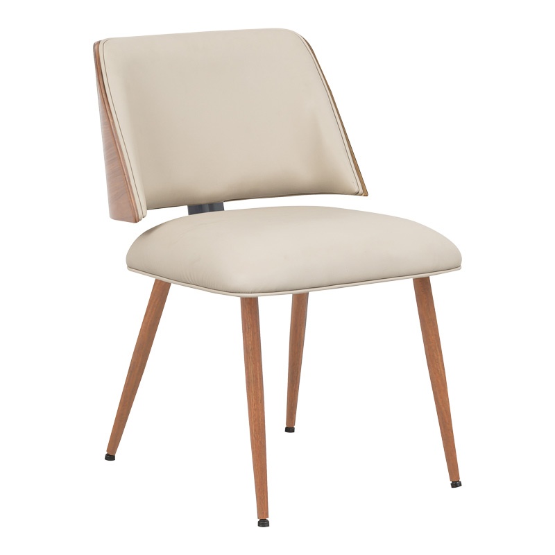 Scaun Model Ubane, Nuc/Bej, 53x62.5x85 cm