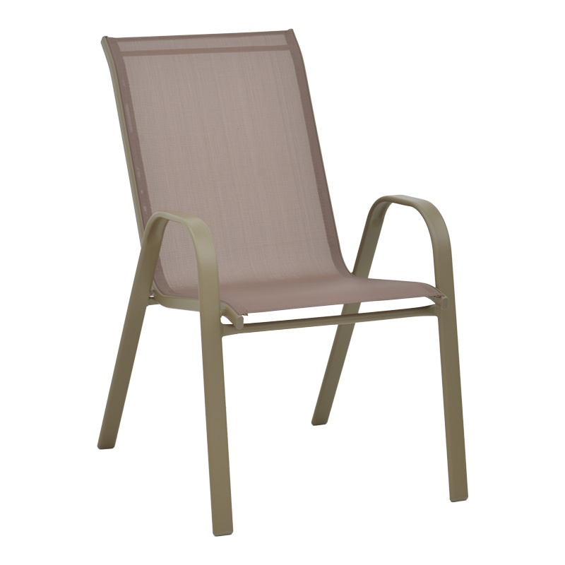 Set masă și scaune de exterior, 3 Piese, Model Albero-Calan, Champagne, D60x70 cm - 1 | YEO