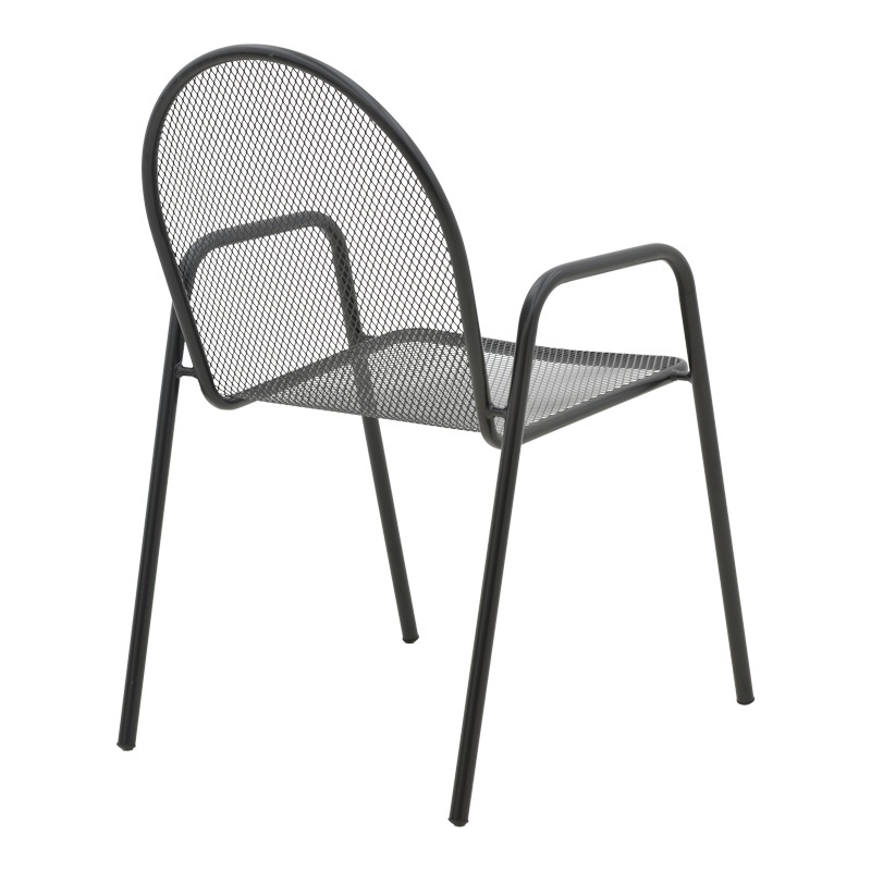 Set masă și scaune de exterior, 3 Piese, Model Vergo-Tarete, Negru - 2 | YEO
