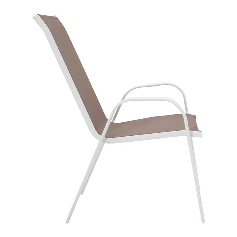 Set masă și scaune de exterior, 3 Piese, Model Watson-Calan, Alb, 70x70x70 cm - 3 | YEO